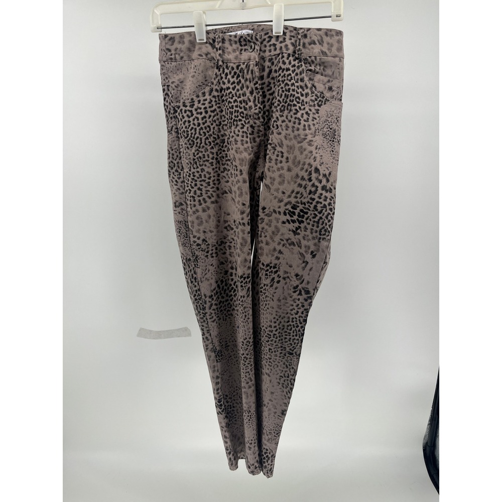 Gigi Moda Made in Italy Leopard Print Pant Women's Size Small 28x28